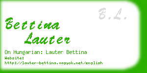 bettina lauter business card